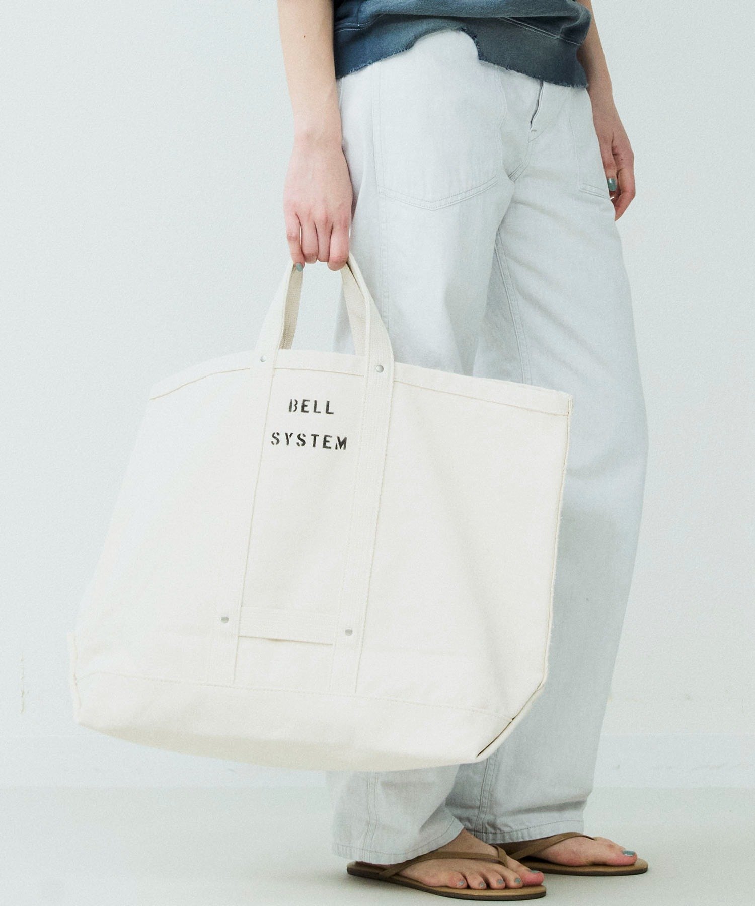 Johnbull Private labo 【BELL SYSTEM】キャンバスツールバッグLショート ジョンブルプライベートラボ バッグ トートバッグ ブラック ベージュ【送料無料】
