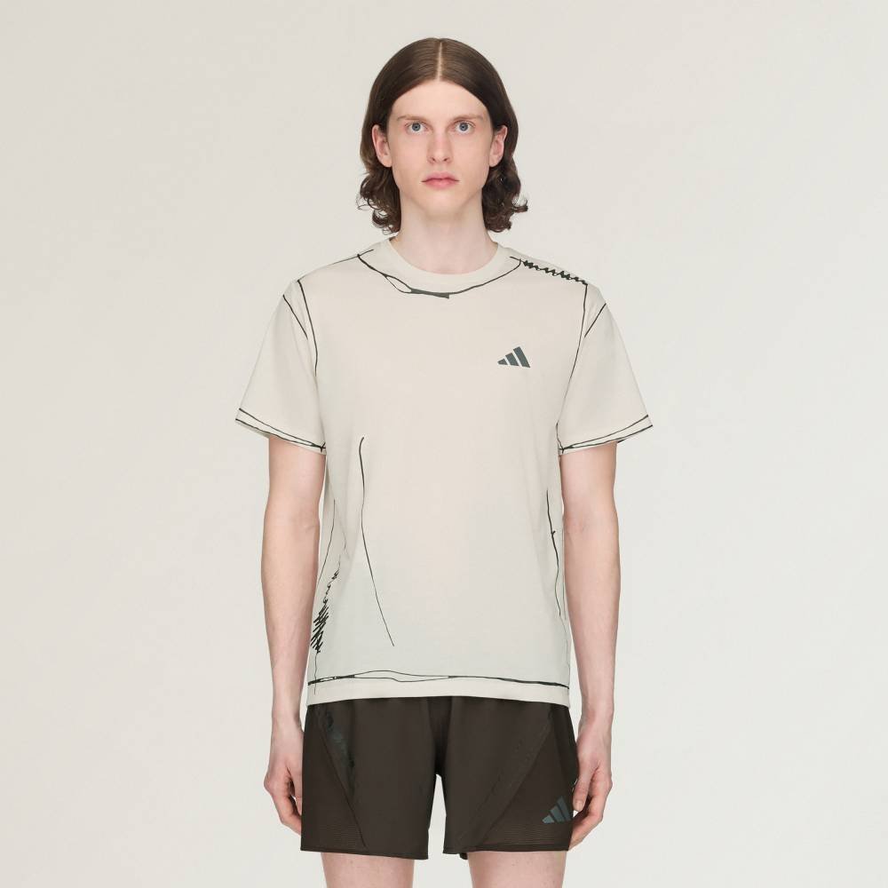 【SALE／20%OFF】adidas 【公式】アディダス adidas 返品可 Song for the Mute ランニング Tシャツ アディダス トップス カットソー・Tシャツ ベージュ【送料無料】