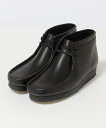 SHIPS MEN CLARKS: WALLABEE BOOT LEATHER シップス シューズ・靴 ブーツ ブラック【送料無料】