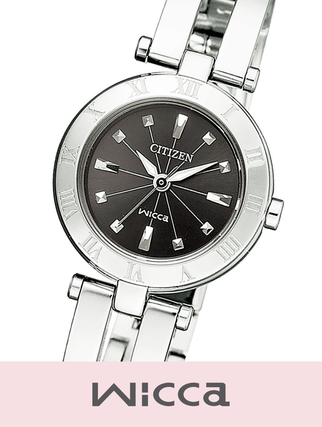 シチズン ウィッカ 腕時計（レディース） wicca シチズン ウィッカ ソーラーテック CITIZEN wicca NA15-1571C シチズン アクセサリー・腕時計 腕時計 ブラック【送料無料】