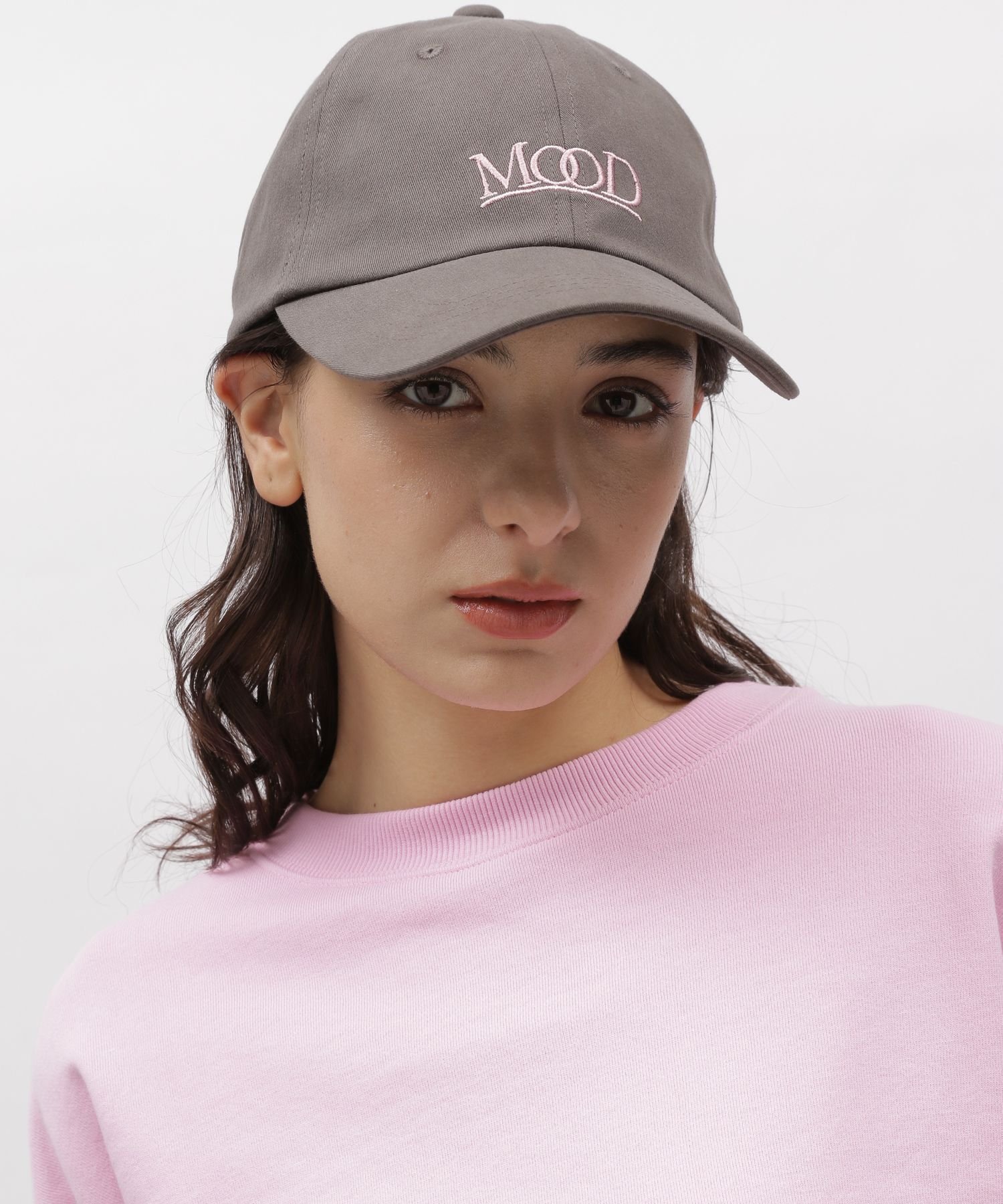 LAKOLE MOODロゴキャップ ラコレ 帽子 キャップ グレー ホワイト ベージュ グリーンのサムネイル