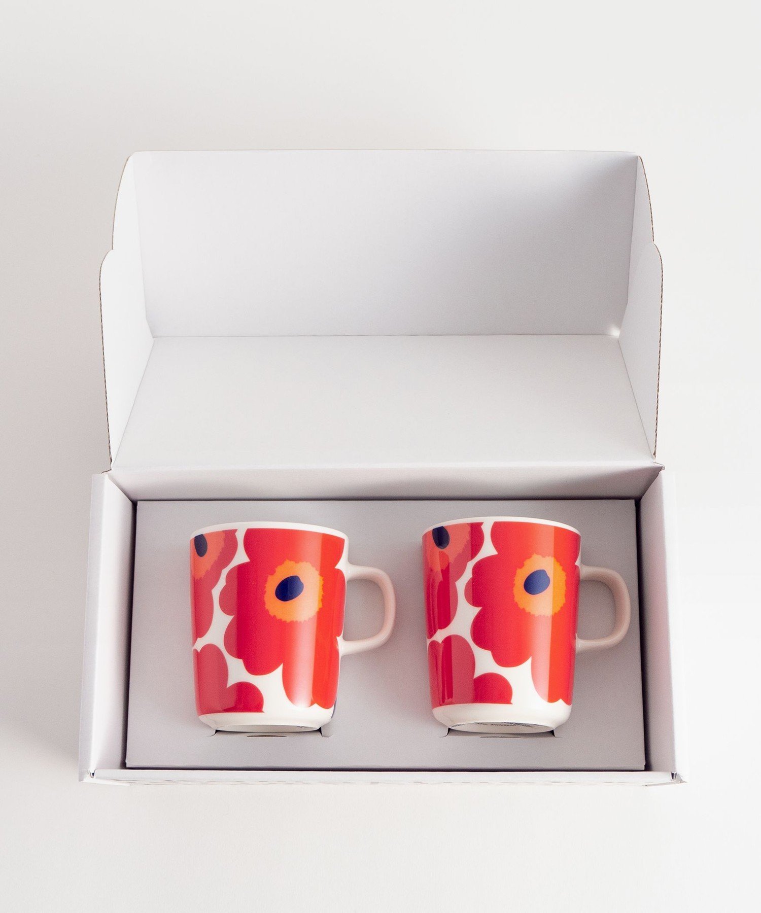 【オンライン限定】Unikko マグカップセット 250ml マリメッコ ファッション雑貨 その他のファッション雑貨 ホワイト