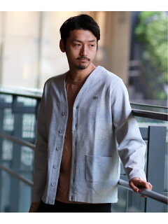 Heavy Pique V-neck Cardigan 20070465000710: Grey Heavy Pique V-neck Cardigan 20070465000710: Grey