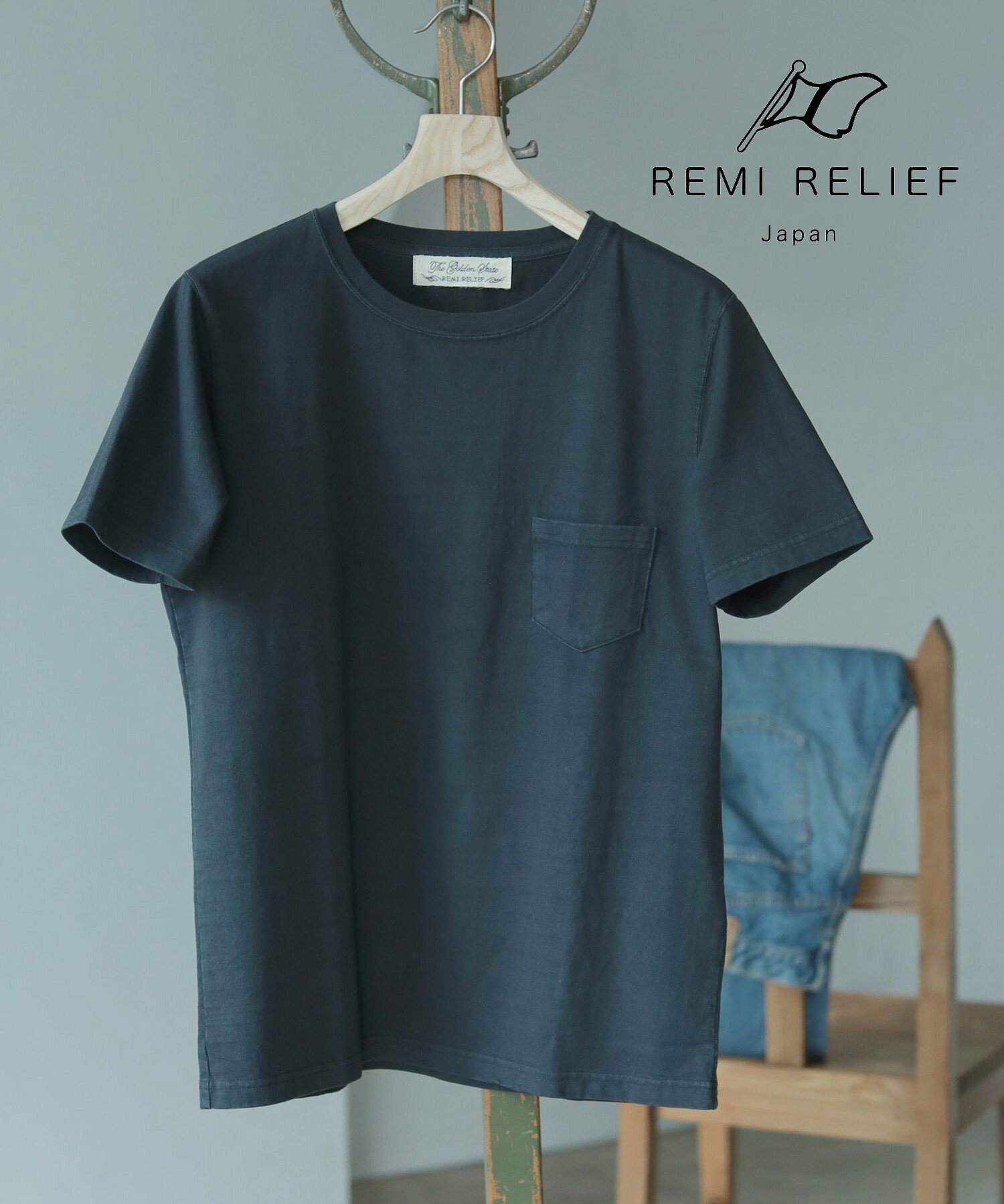 BEAMS PLUS REMI RELIEF BEAMS PLUS / 別注 Pocket T-shirt 24SS ビームス メン トップス カットソー Tシャツ ブラック ホワイト ネイビー【送料無料】