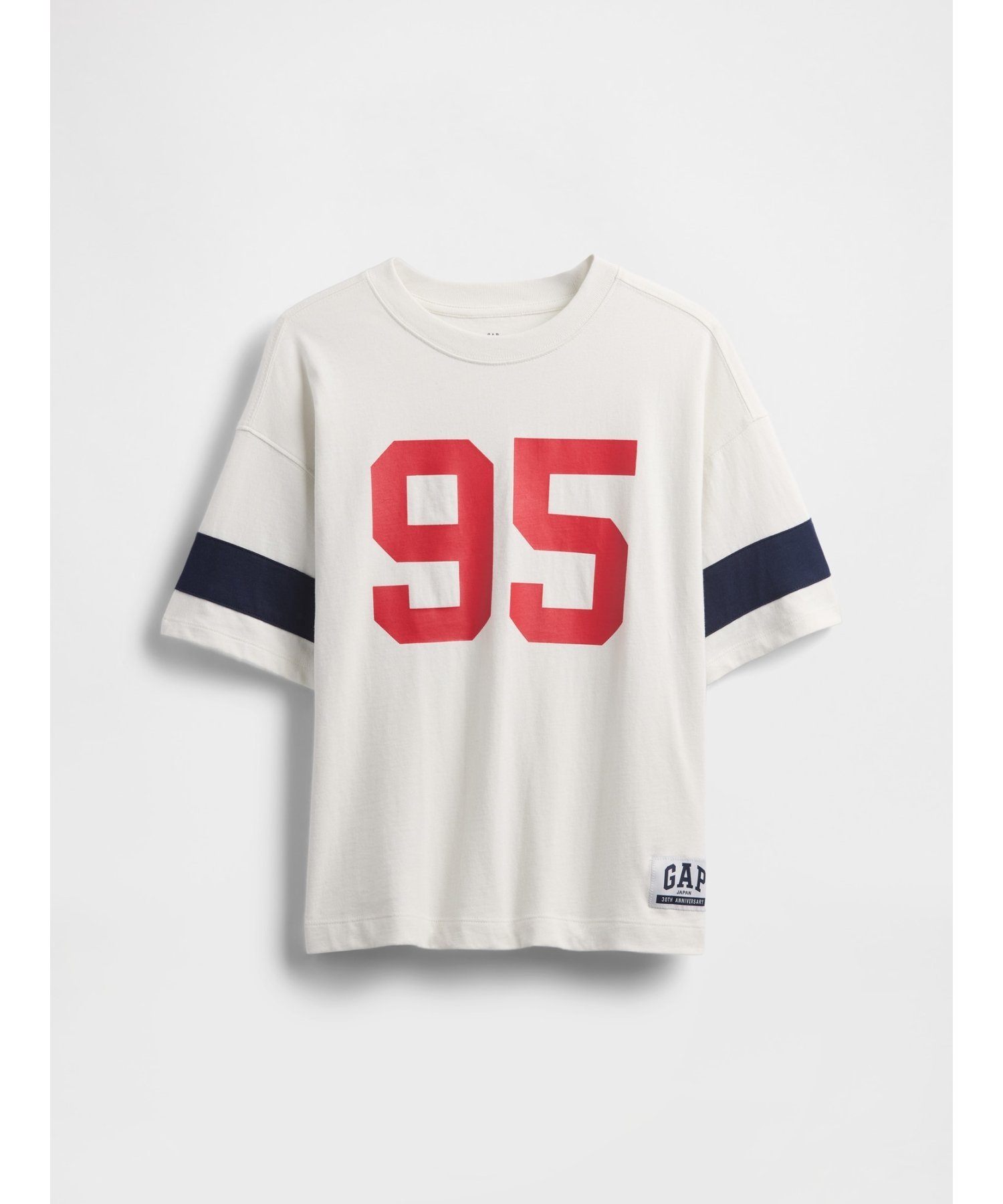 楽天Rakuten FashionGAP （K）30th アニバーサリー バーシティスタイル ジャージー Tシャツ （キッズ） ギャップ トップス カットソー・Tシャツ ホワイト レッド ネイビー