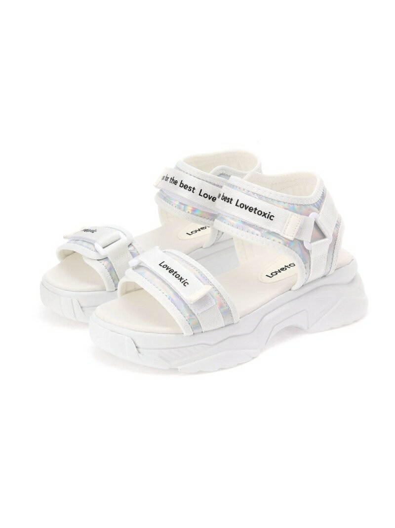 【SALE／35%OFF】Lovetoxic ボリューム底サンダル ナルミヤオンライン シューズ・靴 スニーカー ホワイト ブラック グリーンのサムネイル