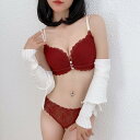 【SALE/30%OFF】miniministore ノンワイヤーブラジャーショーツセット ミニミニストア インナー・ルームウェア ブラ&ショーツセット レッド...