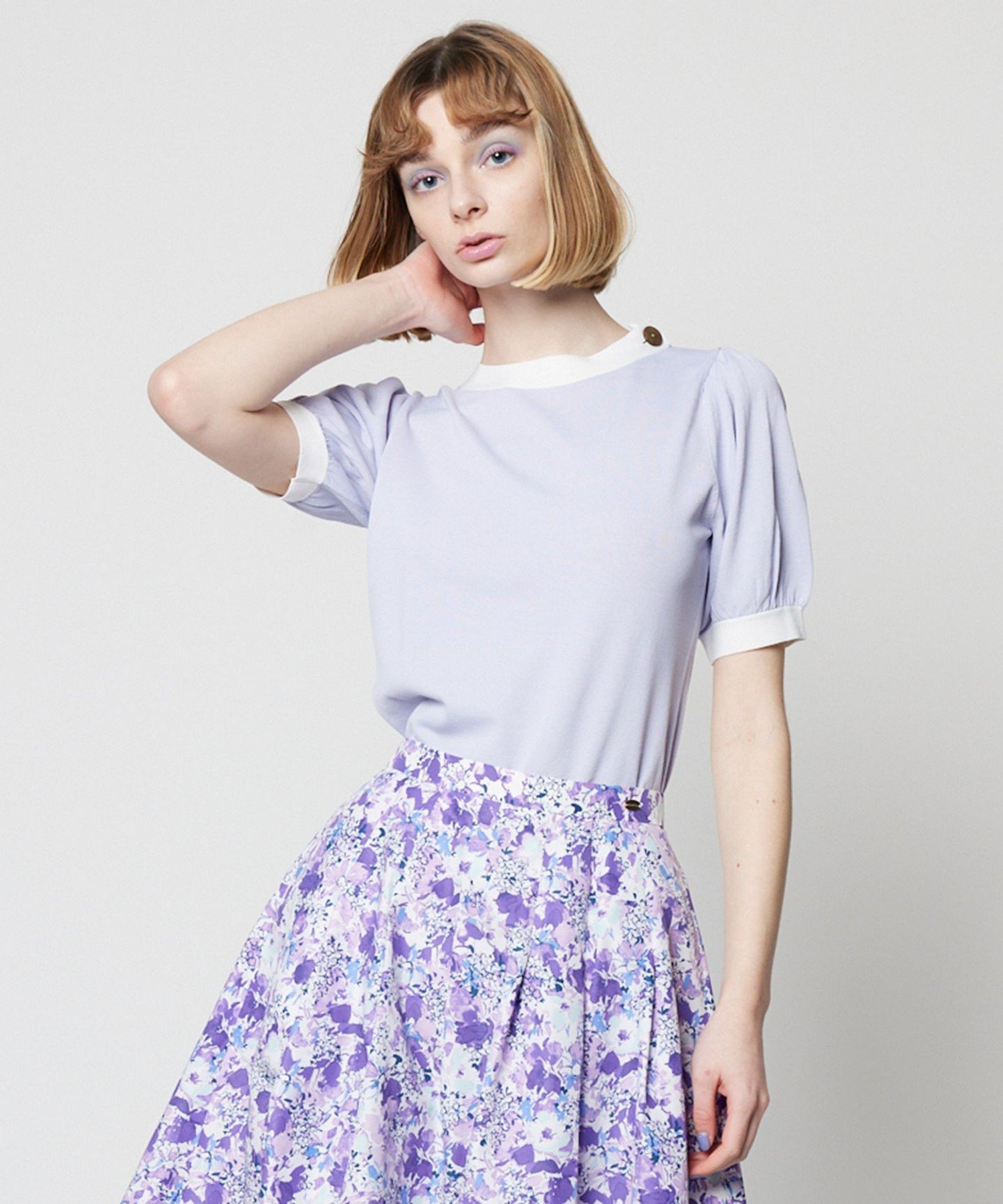 TOCCA 【接触冷感&洗える!】RAINBOW プルオーバー トッカ トップス ニット パープル ブルー ネイビー【送料無料】のサムネイル