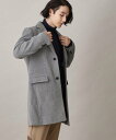 ザ ショップ ティーケー アウター メンズ 【SALE／44%OFF】THE SHOP TK ドレスチェスターコート ザ ショップ ティーケー ジャケット・アウター チェスターコート グレー ブラック【送料無料】