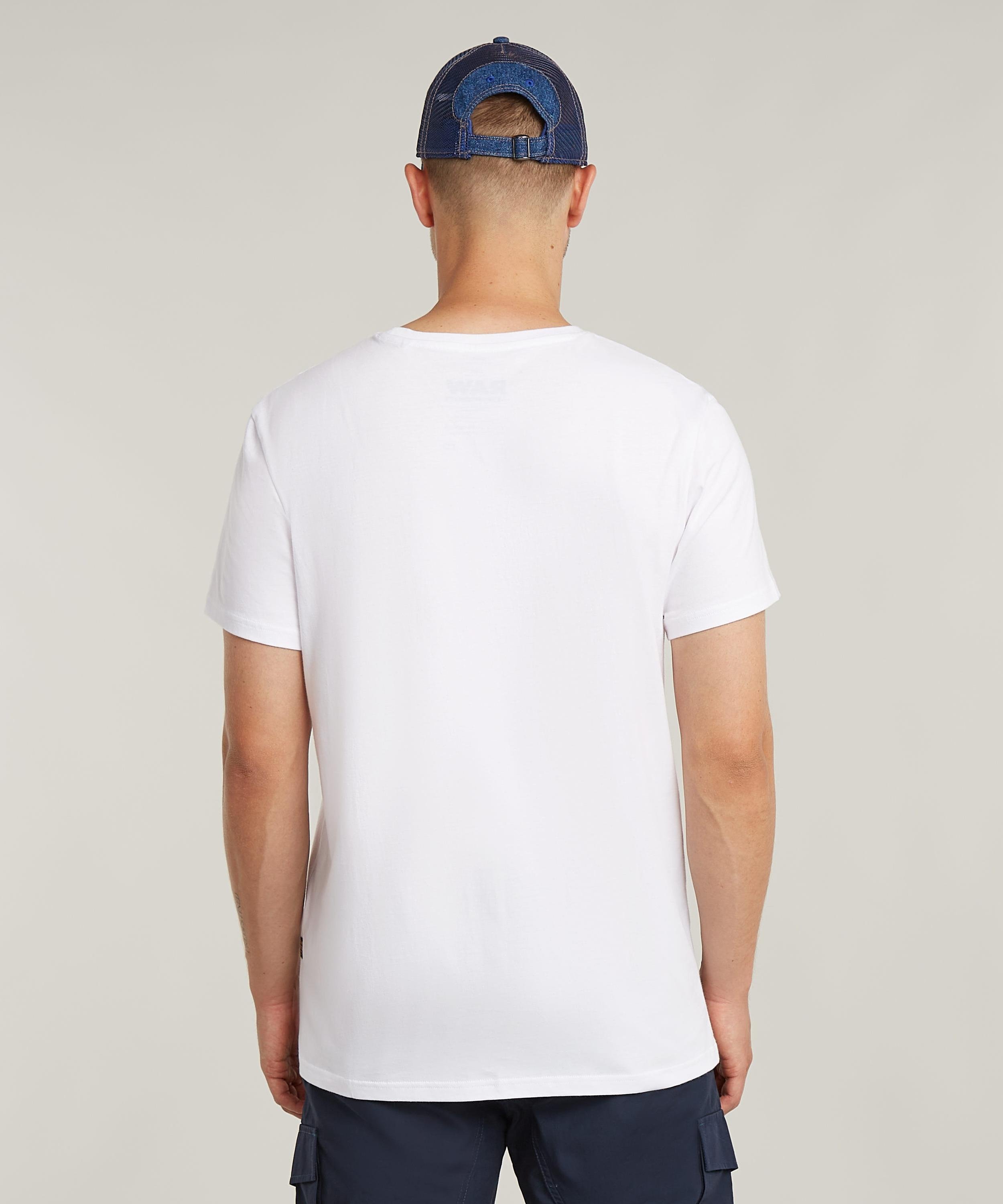 【公式ショップ】Finger Print Burger T-Shirt/バーガーブランドロゴTシャツ ジースターロゥ トップス カットソー・Tシャツ ホワイト