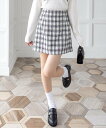 clear ツイードミニスカート(セット可) クリア スカート ミニスカート ホワイト ブラック
