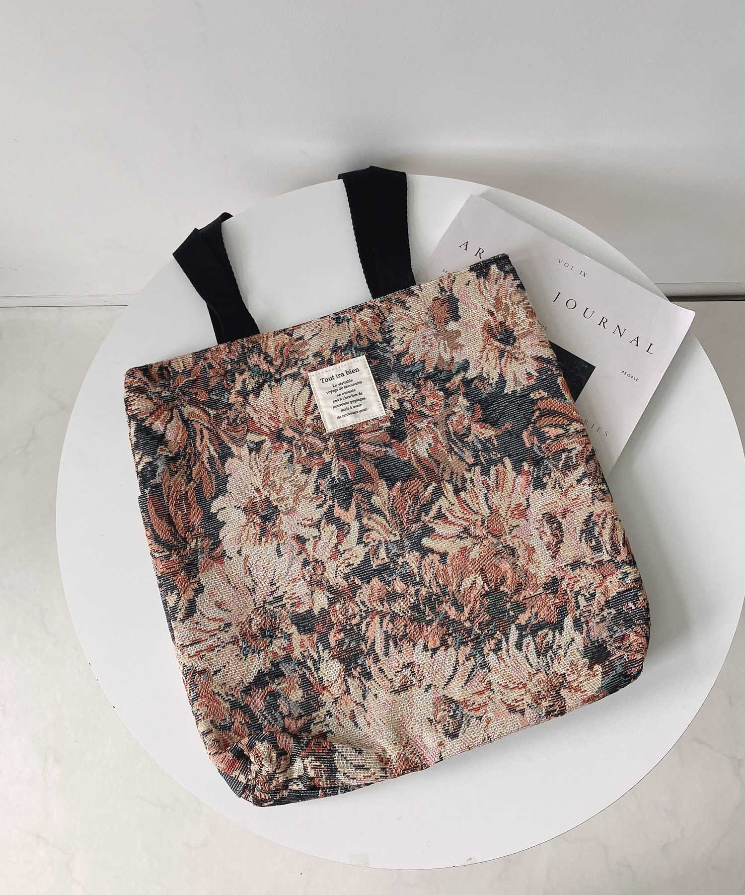 AS KNOW AS plus ART ジャカードトートバッグ A4サイズ対応 アズノゥアズプラス バッグ トートバッグ ..