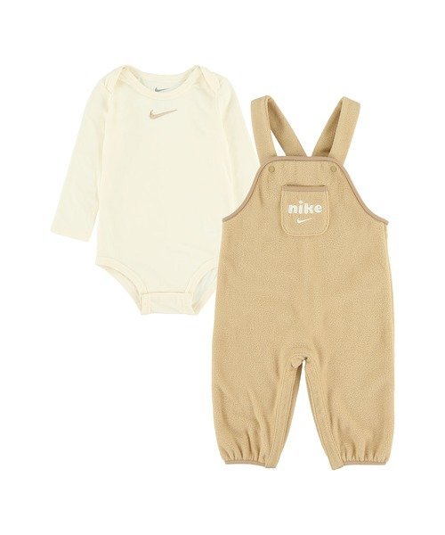 NIKE ベビー(80-90cm) セット商品 NIKE(ナイキ) NKN PLUSH FLEECE OVERALL SET ルーキーキッズ トップ..