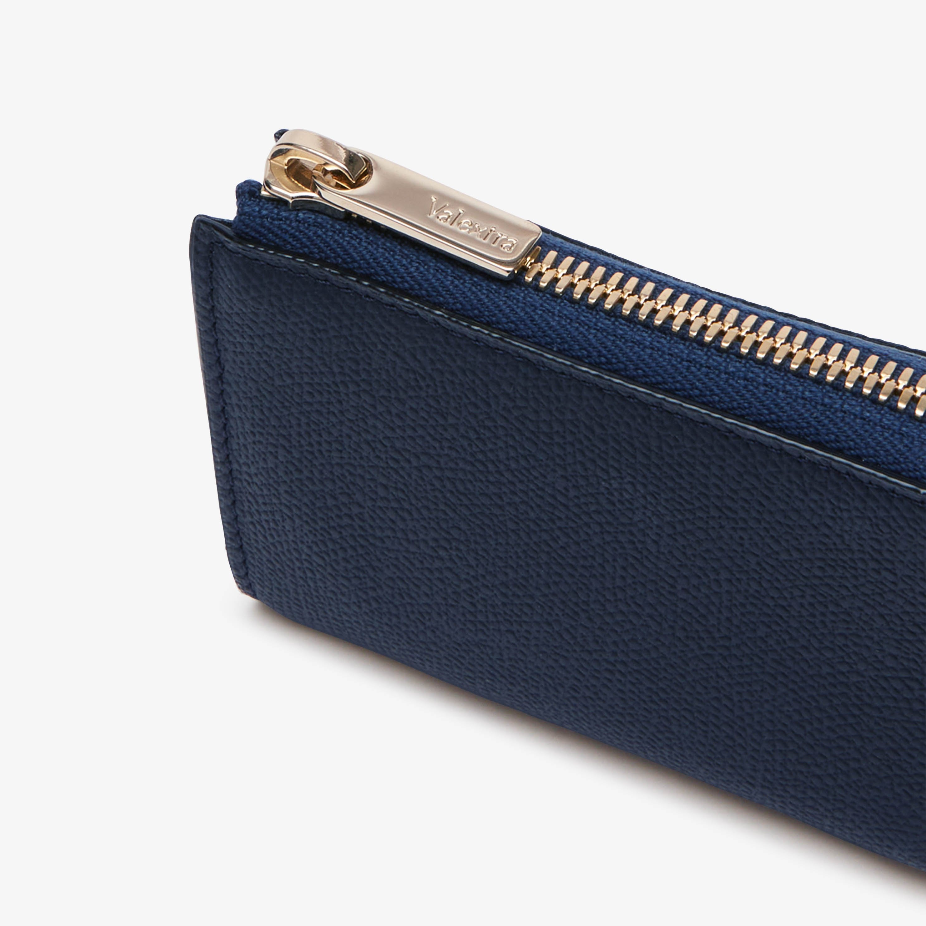 Valextra 【公式】ジップキーホルダー ヴァレクストラ 財布・ポーチ・ケース その他の財布・ポーチ・ケース ネイビー【送料無料】