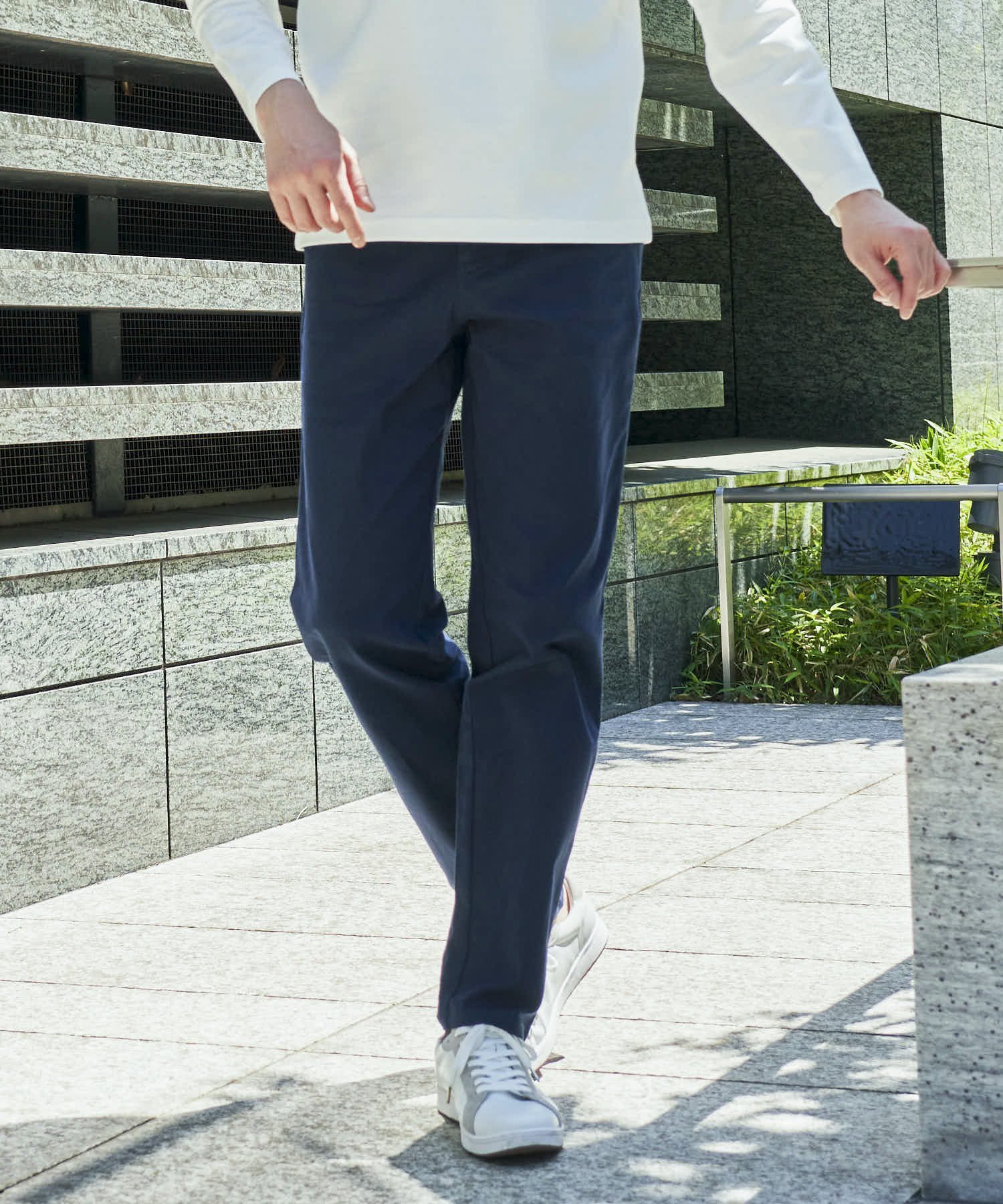 【SALE／50%OFF】TETE HOMME (M)【WEB限定】スリムテーパード カツラギパンツ テットオム パンツ チノパンツ ネイビー ブラック ベージ..