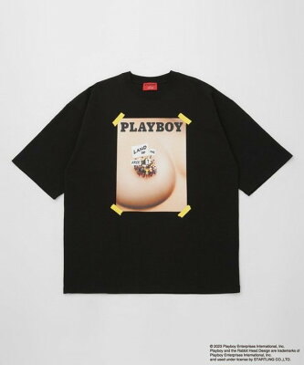 LB.03 Section LB.03/「PLAYBOY別注」L・O・T・F Tシャツ ナノユニバース トップス カットソー・Tシャツ ブラック ホワイト【送料無料】