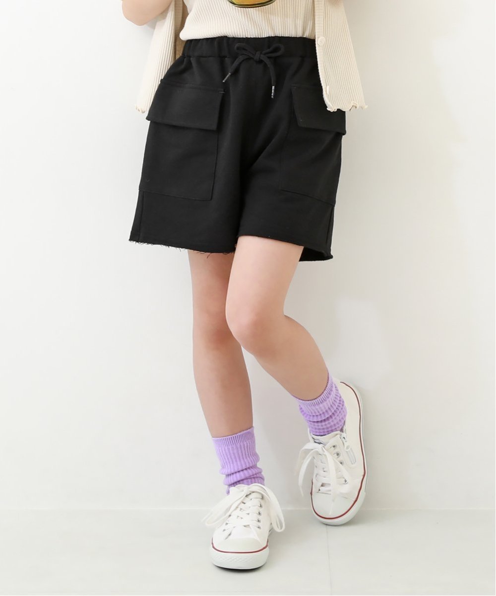 【SALE／12 OFF】devirock ミニ裏毛ポケットショートパンツ ズボン パンツ ボトムス デビロック 子供服 キッズ デビロック パンツ その他のパンツ ブラック グリーン グレー