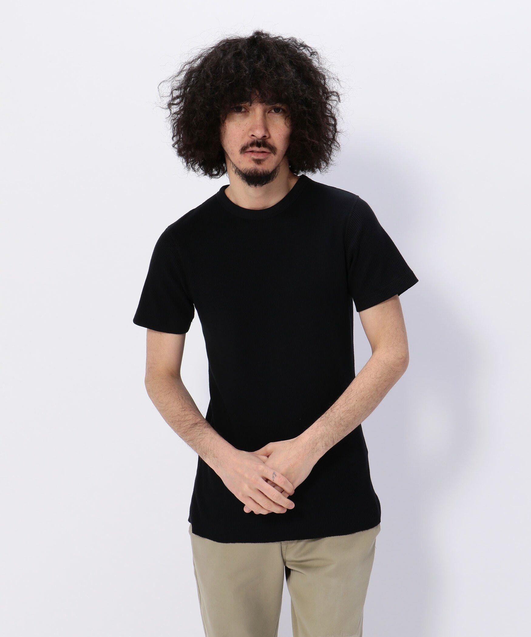 《DAILY/デイリー》 S/S THERMAL デイリー 半袖 サーマル クルーネック Tシャツ アヴィレックス トップス カットソー・Tシャツ ブラック ホワイト グリーン ネイビー グレー