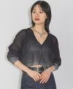 【SALE/15%OFF】PAGEBOY ハクグラデシアーVネックカーディガン ページボーイ トップス カーディガン ブラック ホワイト ブルー グリーン【送料無料】