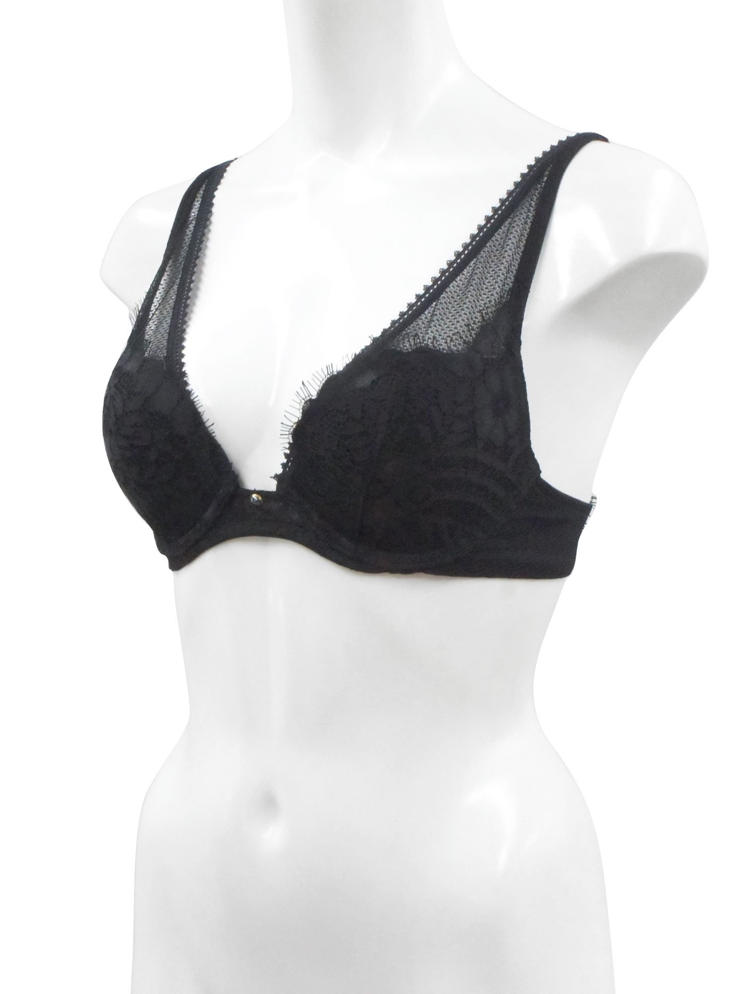 ANNEBRA Romantic2 3/4モールドカップブラジャー アンブラ インナー・ルームウェア ブラジャー ブラック【送料無料】