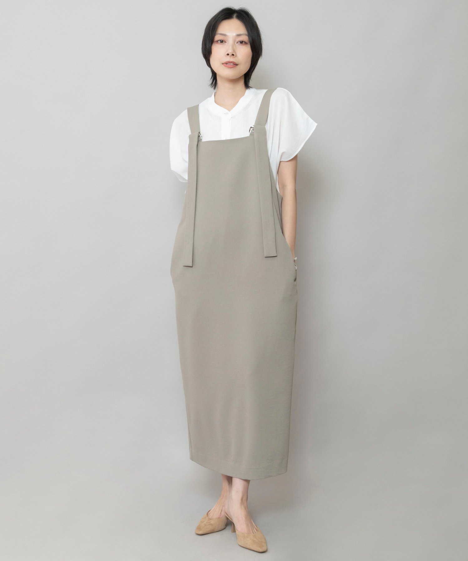 カジュアル ミニ丈スカート Aライン 脚長効果 ウエストゴム 楽ちん 大人女子 夏コーデ