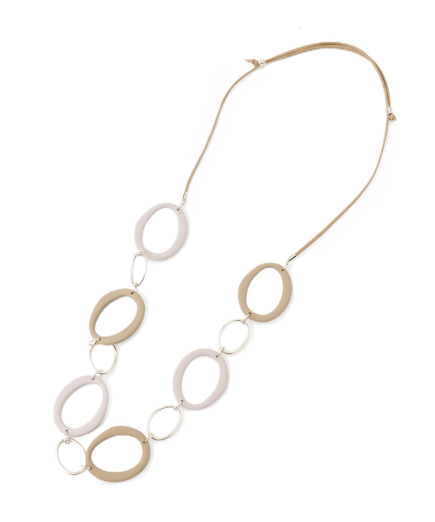【SALE／14%OFF】Leilian コードネックレス レリアン アクセサリー・腕時計 ネックレス ブラック ピンク【送料無料】