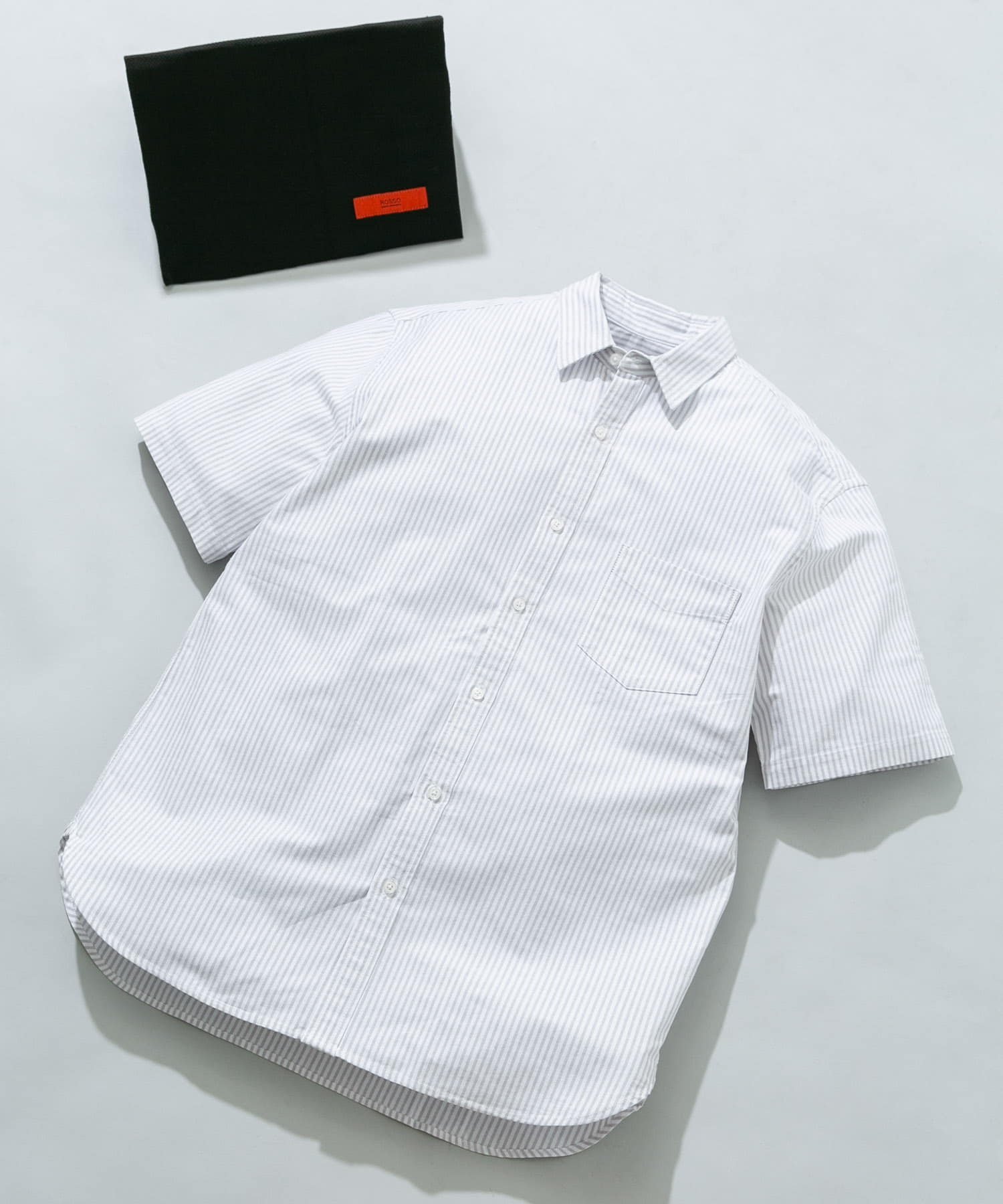 【SALE／20%OFF】URBAN RESEARCH ROSSO 『WEB限定』『抗菌/消臭』『XXLサイズあり』ハイパフォーマンスオックス半袖シャツ アーバンリサーチロッソ トップス シャツ・ブラウス ホワイト グレー ブラック ネイビー グリーン ベージュ ブルー【送料無料】 2
