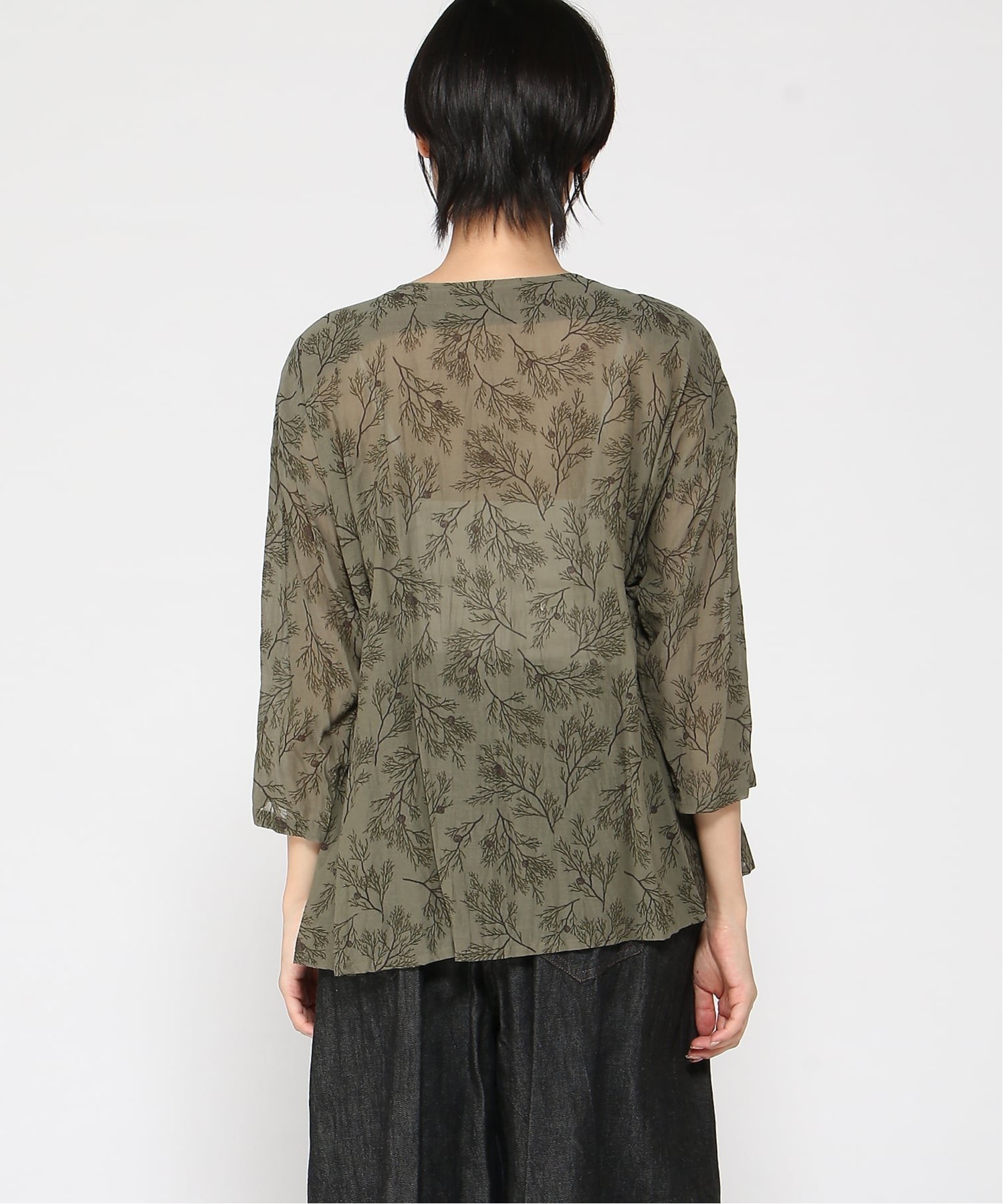 pas de calais ブラウス パドカレ トップス シャツ・ブラウス グリーン