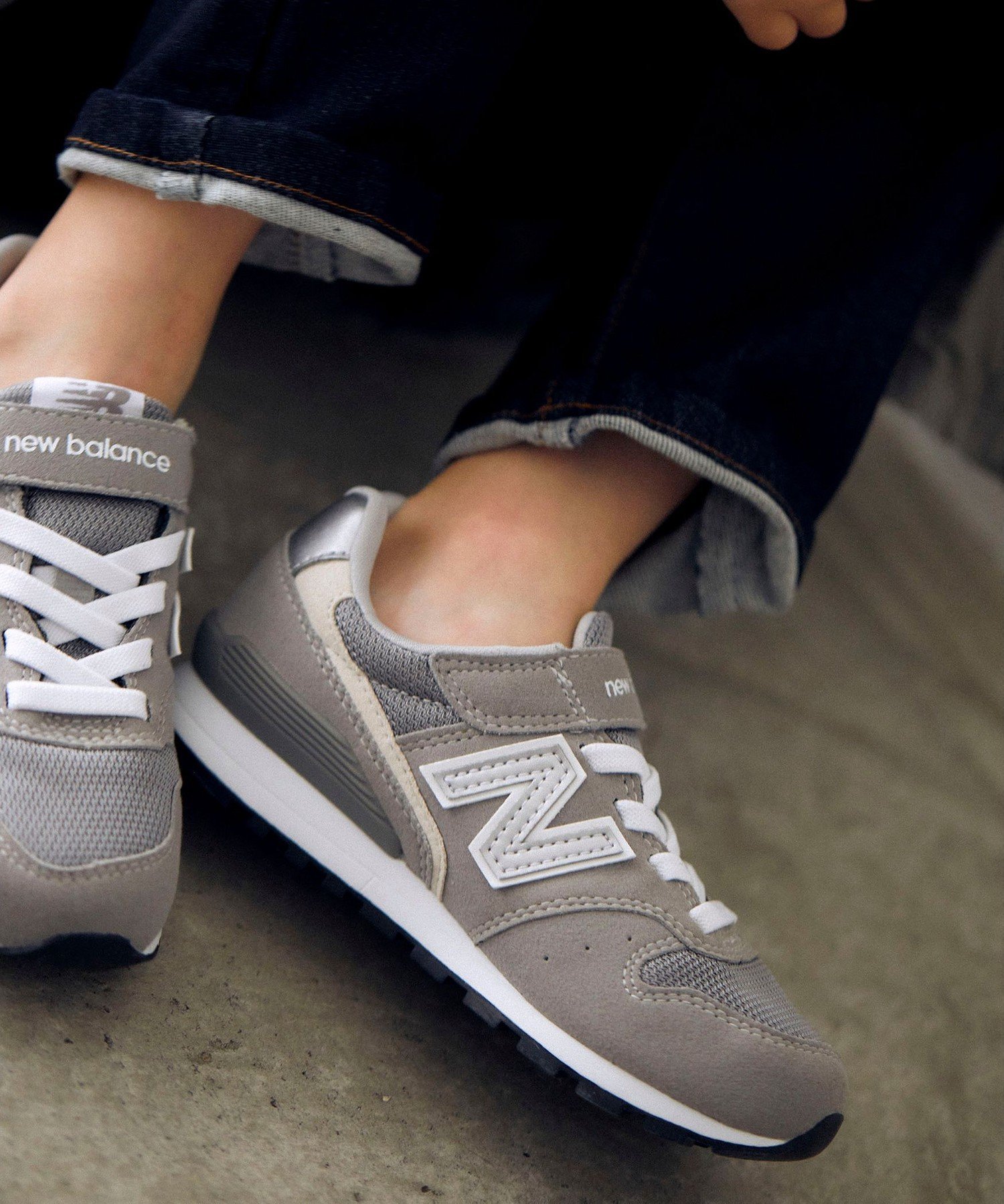 UNITED ARROWS green label relaxing ◆＜NEW BALANCE(ニューバランス)＞YV996 17cm-24cm スニーカー ユナイテッドアローズ グリーンレーベルリラクシング シューズ スニーカー/スリッポン グレー ブラック ネイビー【送料無料】