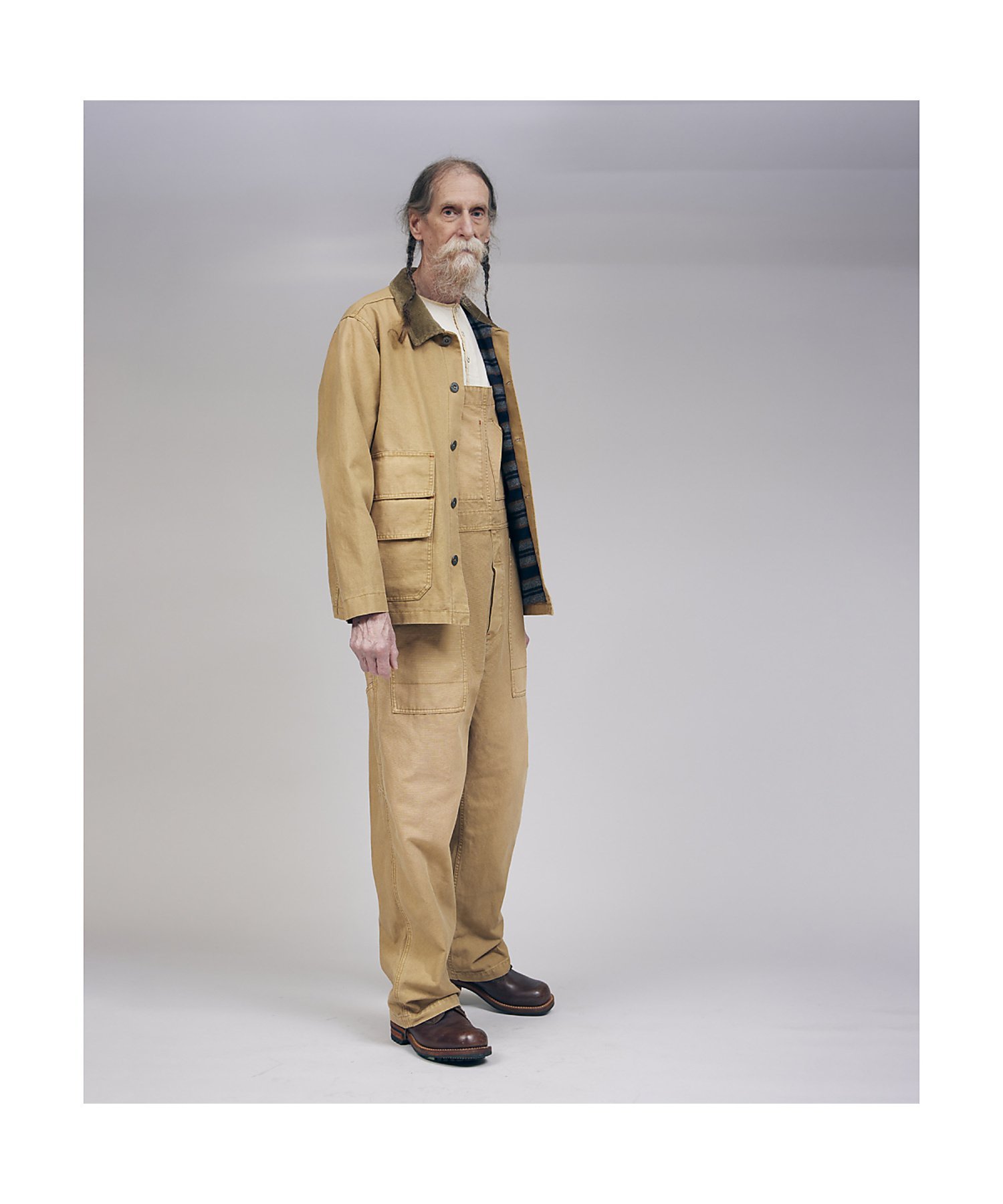 【SALE／40%OFF】Nigel Cabourn UNISEX / ライブロダンガリー -キャンバス ナイジェル・ケーボン オールインワン・オーバーオール オー..