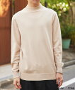 【SALE/72%OFF】SETUP7 SETUP7/モックネックシンプルニット セーター ゆるシルエット ボトルネック オフィスカジュアル ユニセックス 長袖...
