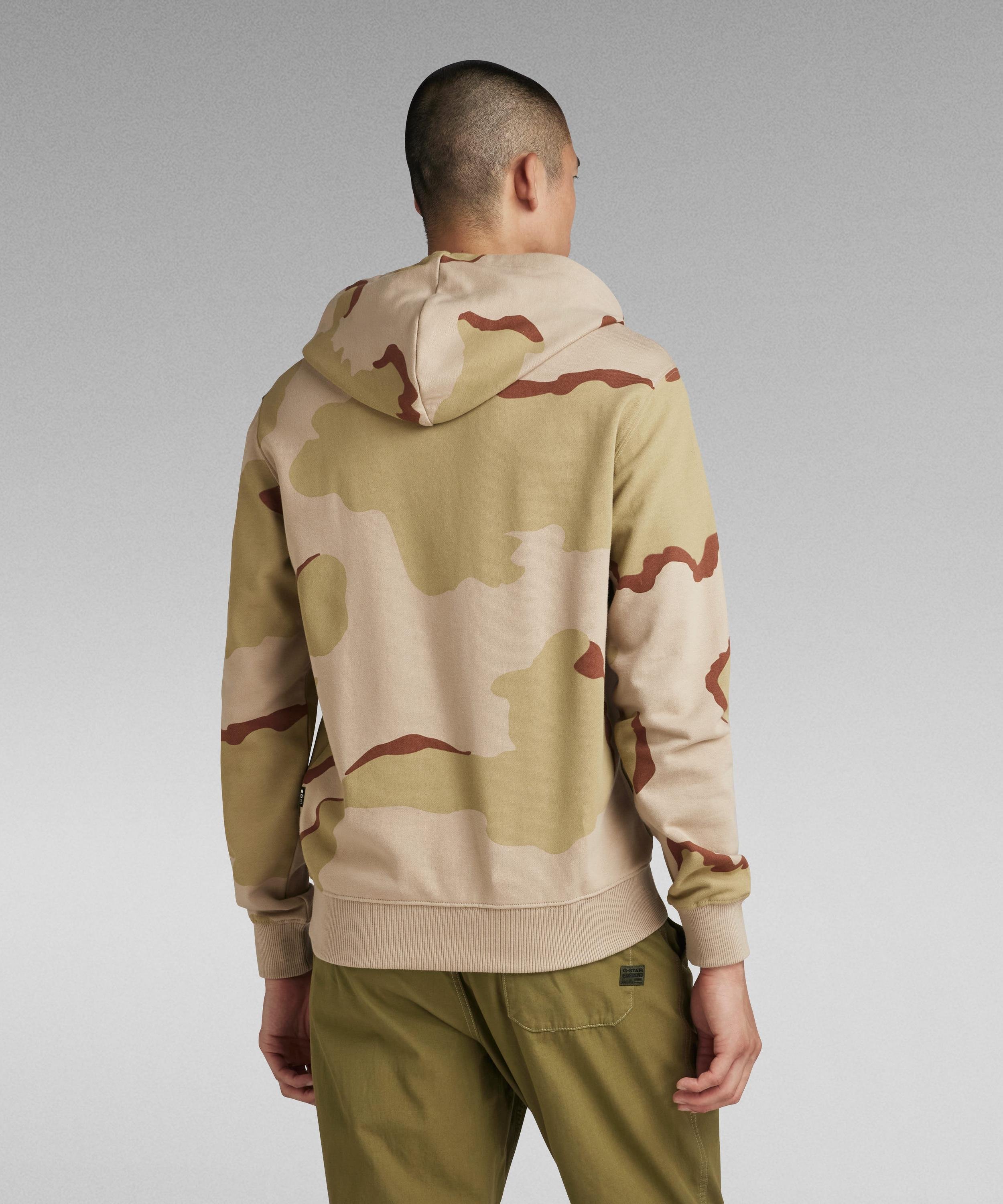 【公式ショップ】DESERT CAMO HOODIE/カモ柄パーカー ジースターロゥ トップス パーカー・フーディー ベージュ
