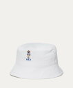 POLO RALPH LAUREN (ベビー)Polo ベア コットン ツイル バケット ハット ラルフローレン 帽子 ハット ホワイト【送料無料】