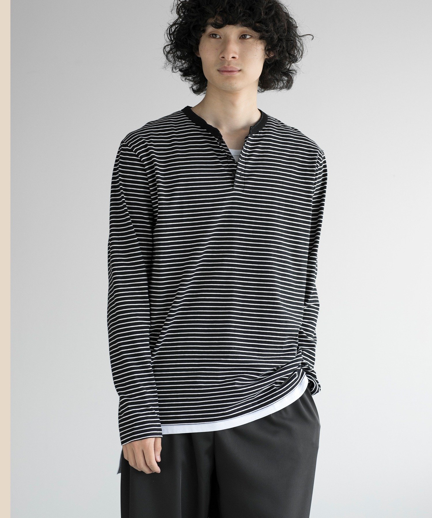 【CODEGRAPHY】★ストライプ ヘンリーネック 半袖 Tシャツ★ 楽天市場】ヘンリーネック(柄ストライプ)(Tシャツ