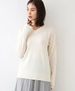 【SALE/50%OFF】INDIVI 【カシミヤ混】Vネックコクーンシルエットニット インディヴィ トップス ニット ホワイト ブラック グレー オレンジ【送...