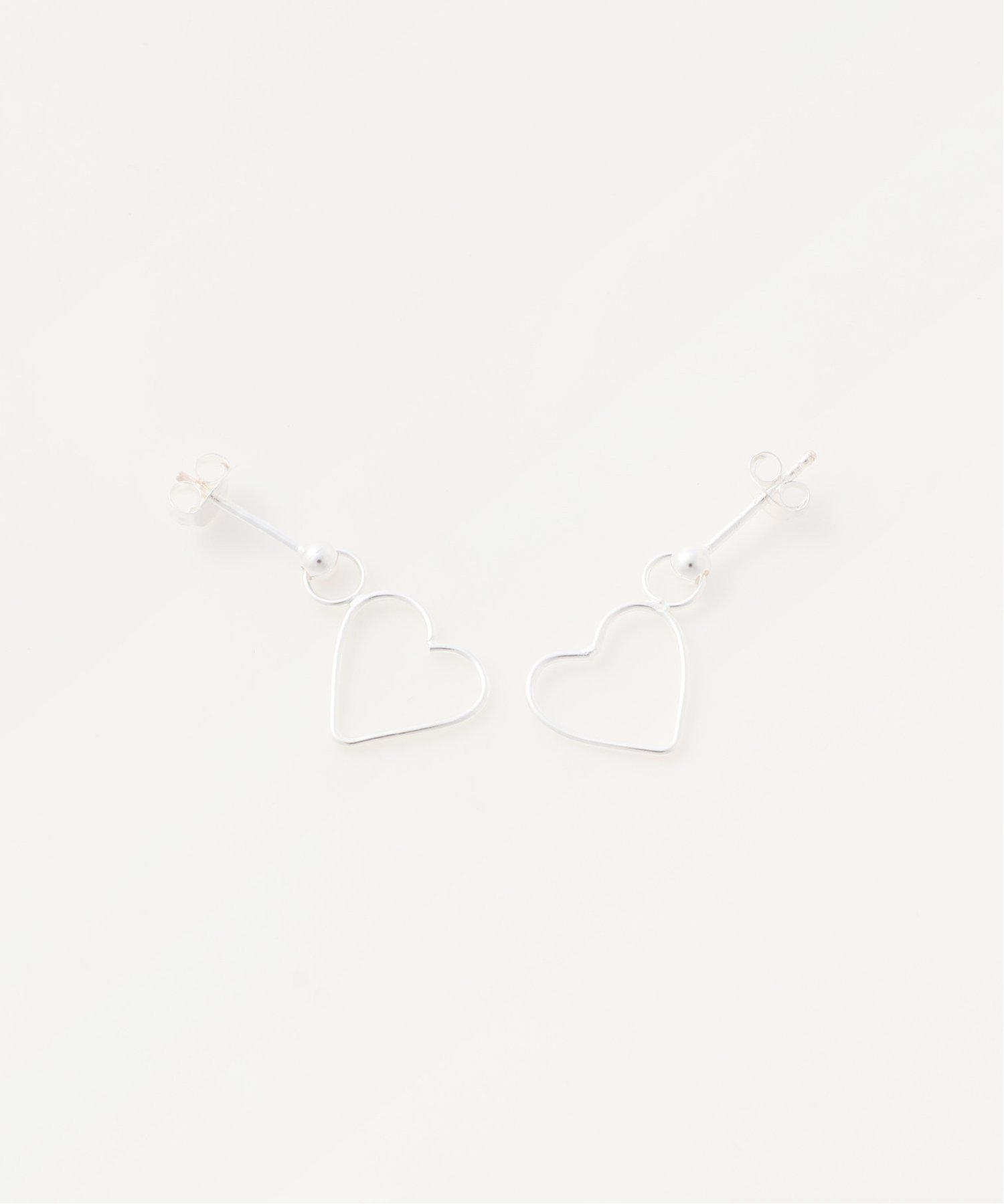 SCALABLANCHE SCALABLANCHE/(W)ハートワイヤーピアス(SV925) スカラ アクセサリー・腕時計 ピアス シルバー【送料無料】