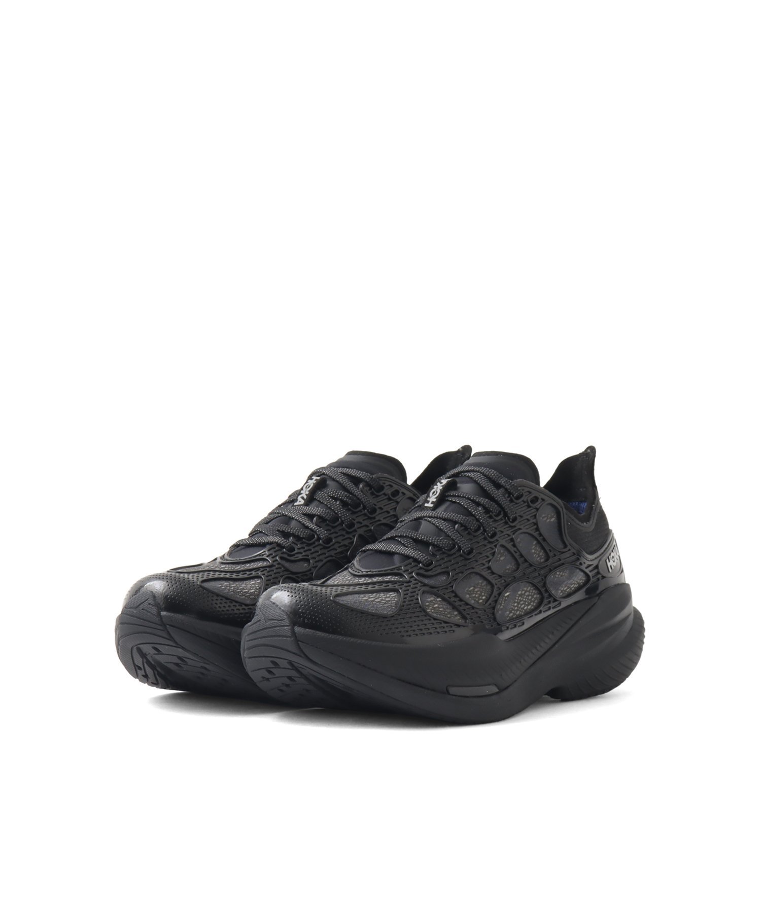 HOKA MACH CAGED BLACK / MIDNIGHT BLUE アトモス シューズ・靴 スニーカー ブラック