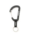 WILD THINGS WILD THINGS/(U)CARBINER RING M レアリゼ ファッション雑貨 チャーム・キーチェーン ブラック グレー