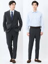 【SALE/10%OFF】TAKA-Q ストレッチウォッシャブル レギュラーフィット 2ボタン2パンツスーツ チェックグレー タカキュー スーツ・フォーマル セ...
