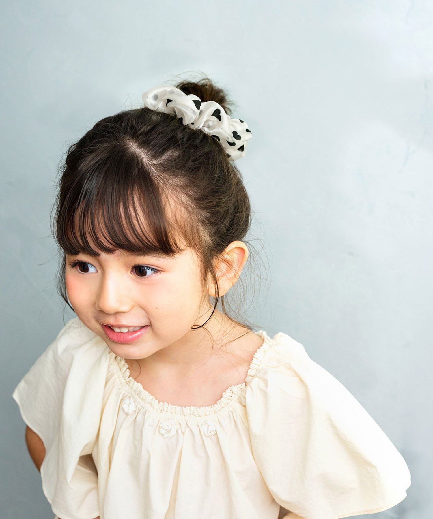 Rora Rora ハートシフォン シュシュ ローラ ヘアアクセサリー ヘアゴム
