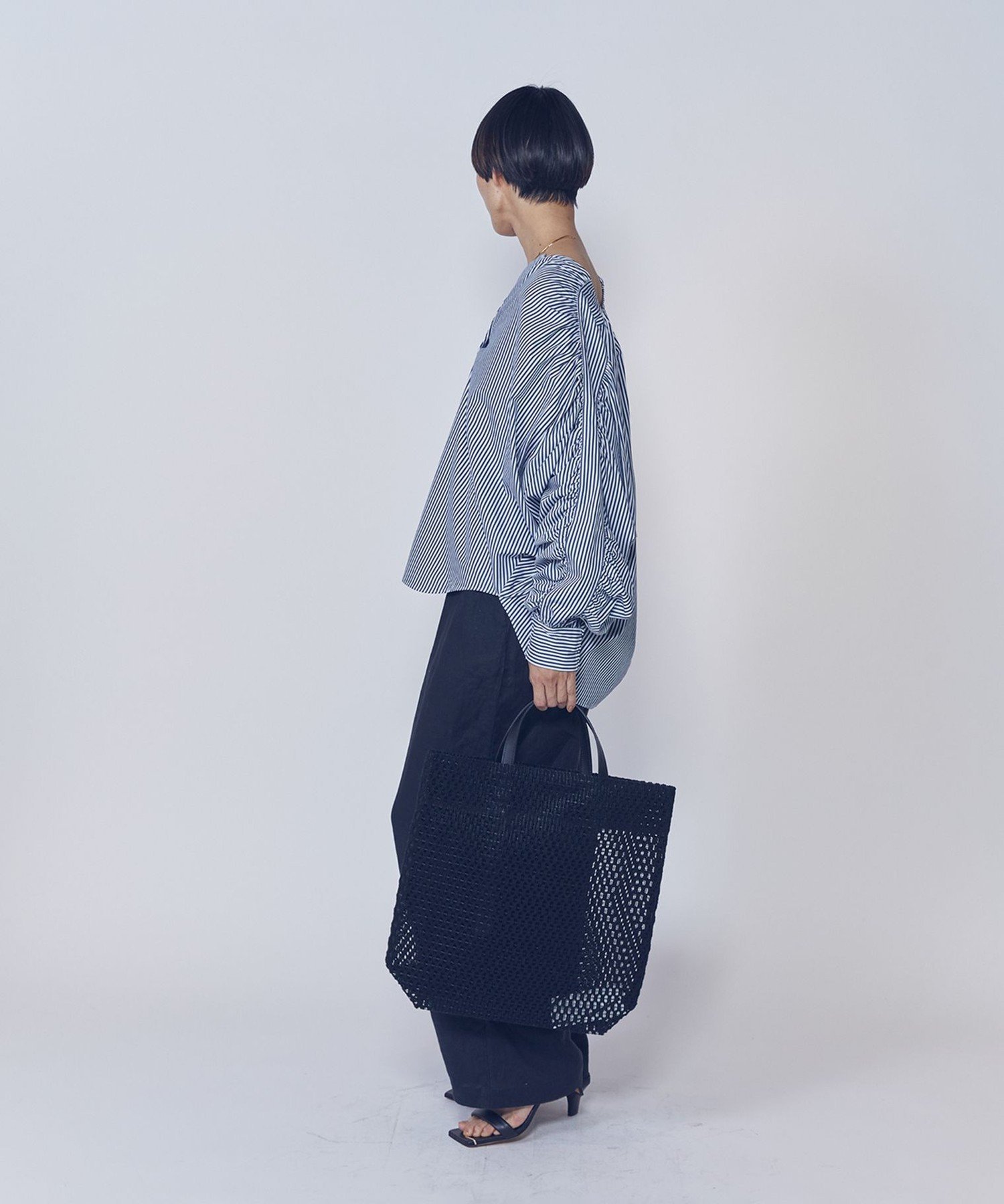 1er Arrondissement ＜MARY AL TERNA (メアリ オル ターナ)＞"GAP"トートバッグ プルミエアロンディスモン バッグ トートバッグ ブラック【送料無料】