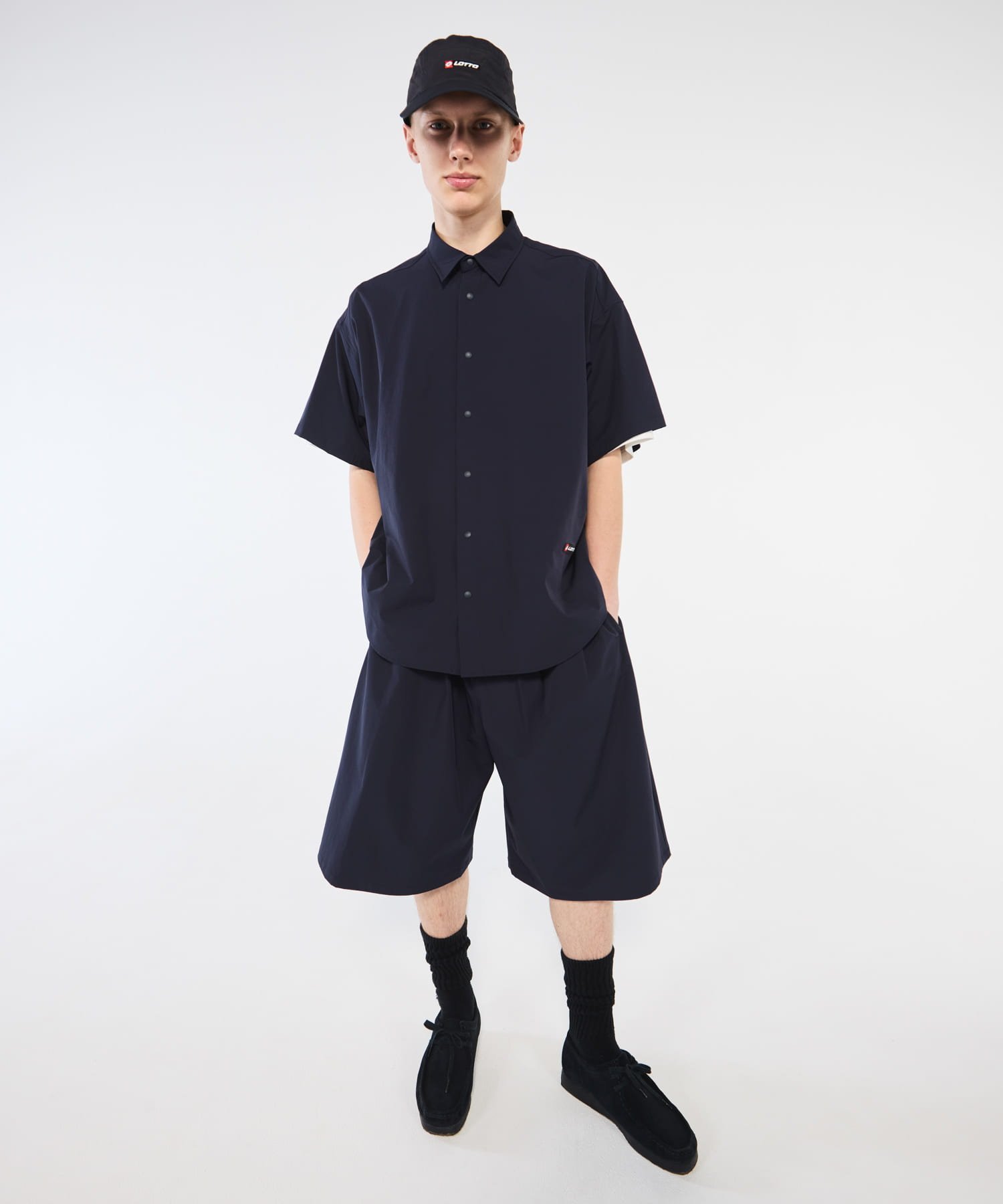 LOTTO 4WAY STRETCH NYLON SHORTS アーバンリサーチ パンツ その他のパンツ ブラック ネイビー