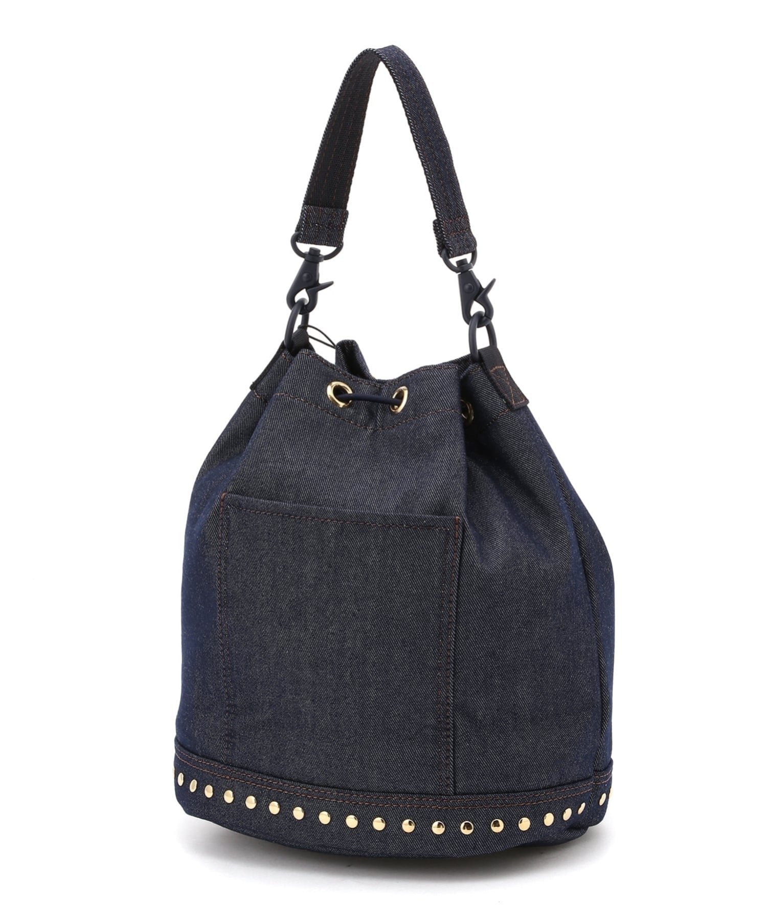 (U)【マッキントッシュ公式】DRAWSTRING BUCKET DNM マッキントッシュ バッグ ショルダーバッグ ネイビー