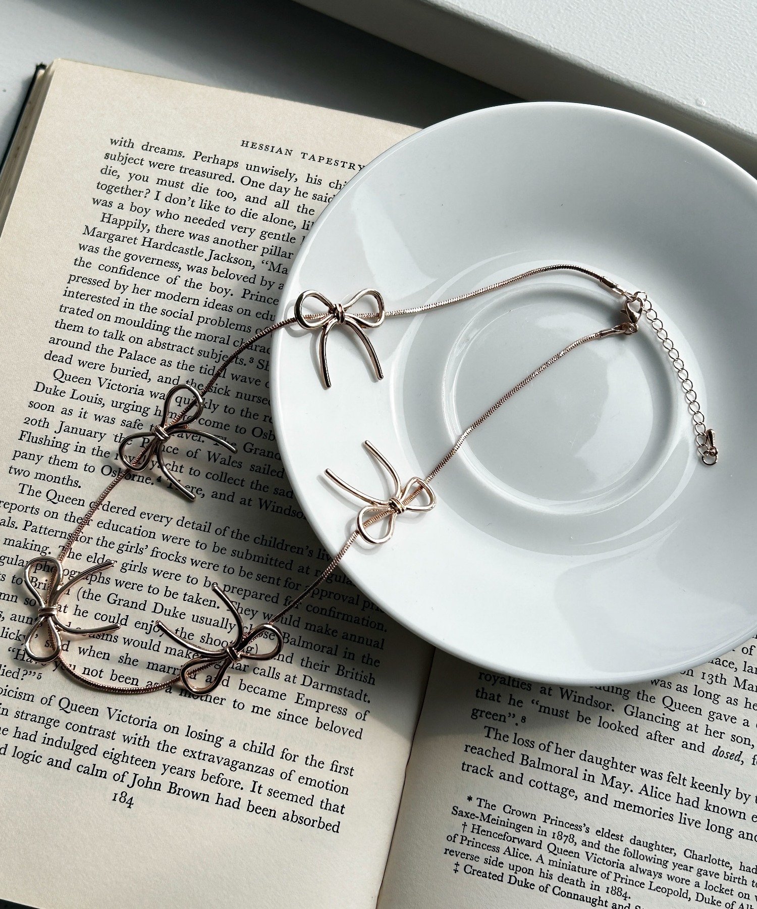 WEGO LADY'S Lメタルリボンチェーンネックレス ウィゴー アクセサリー・腕時計 ネックレス シルバー ピンク