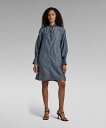 【SALE/30%OFF】G-Star RAW 【公式ショップ】V-NECK TUNIC DRESS/Vネックルーズデニムシャンブレーワンピース ジースターロゥ...
