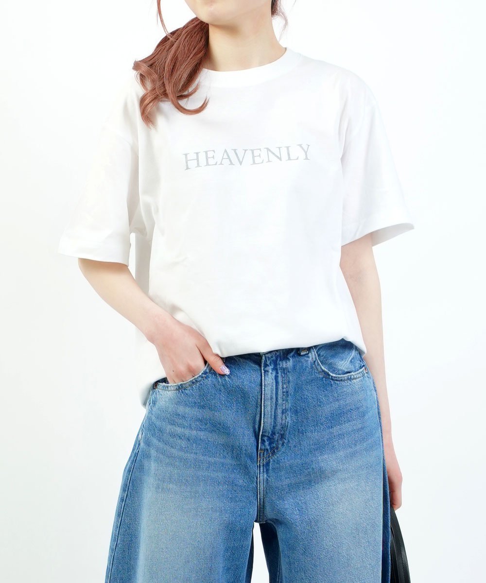 Healthy DENIM ヘルシーデニム Heavenly ブルーコムブルー トップス カットソー・Tシャツ ホワイト