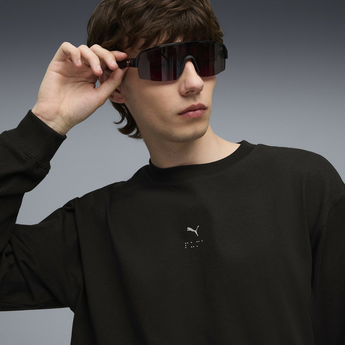 【SALE／30%OFF】PUMA メンズ グラフィック テンジ 長袖 Tシャツ プーマ トップス カットソー・Tシャツ ブラック【送料無料】