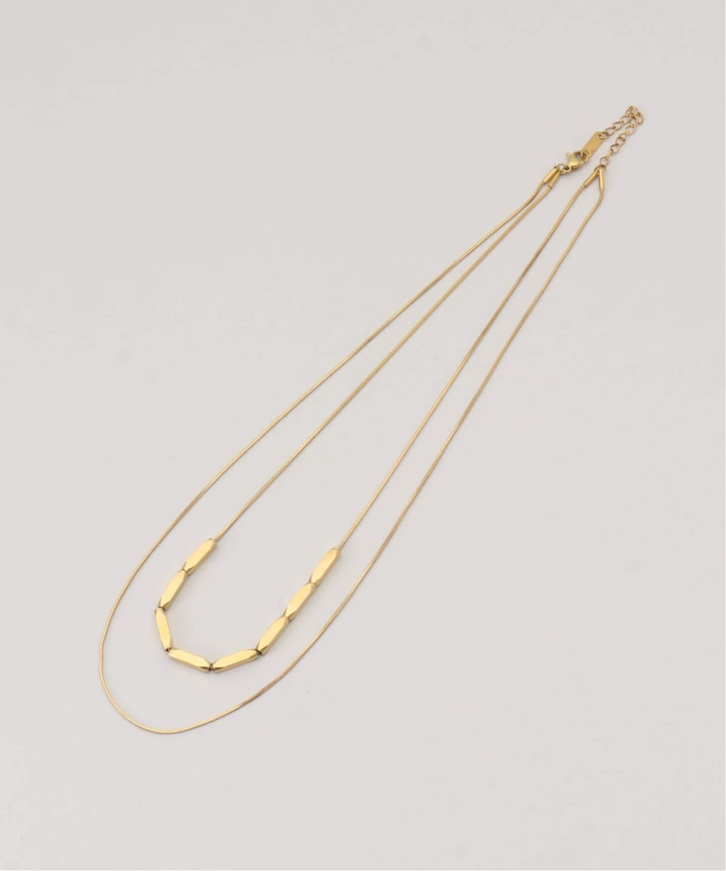 B.C STOCK 《追加》2連スネイクチェーンネックレス ベーセーストック アクセサリー・腕時計 ネックレス ゴールド