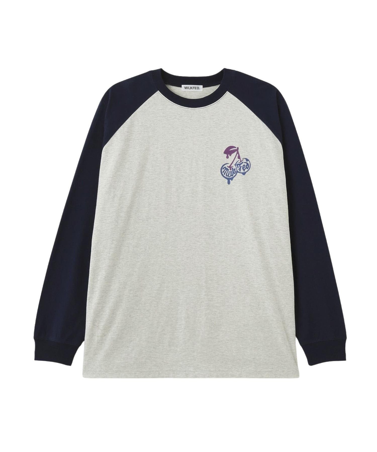 MILKFED. MELTY CHERRY BIG TOP ミルクフェド トップス カットソー・Tシャツ ホワイト