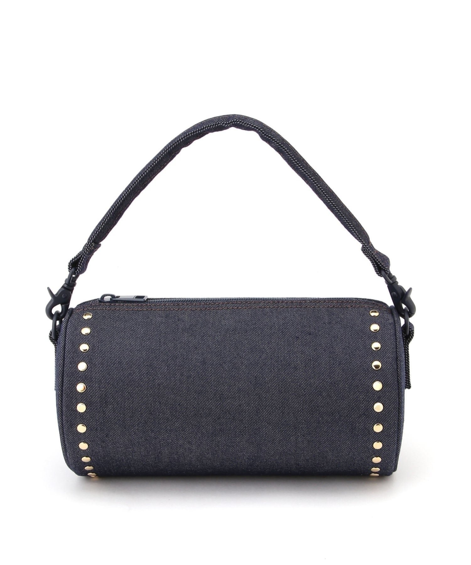 MACKINTOSH (U)【マッキントッシュ公式】ROUND BAG STUDS DNM マッキントッシュ バッグ ショルダーバッグ ネイビー【送料無料】